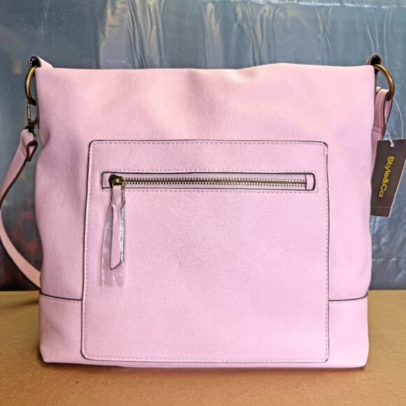 Style & Co Hudsonn Hobo Bag – Lotus Pink - Picture 6 of 11